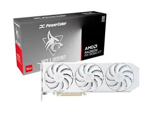 Hellhound Spectral White AMD Radeon RX 9060 XT 16GB GDDR6